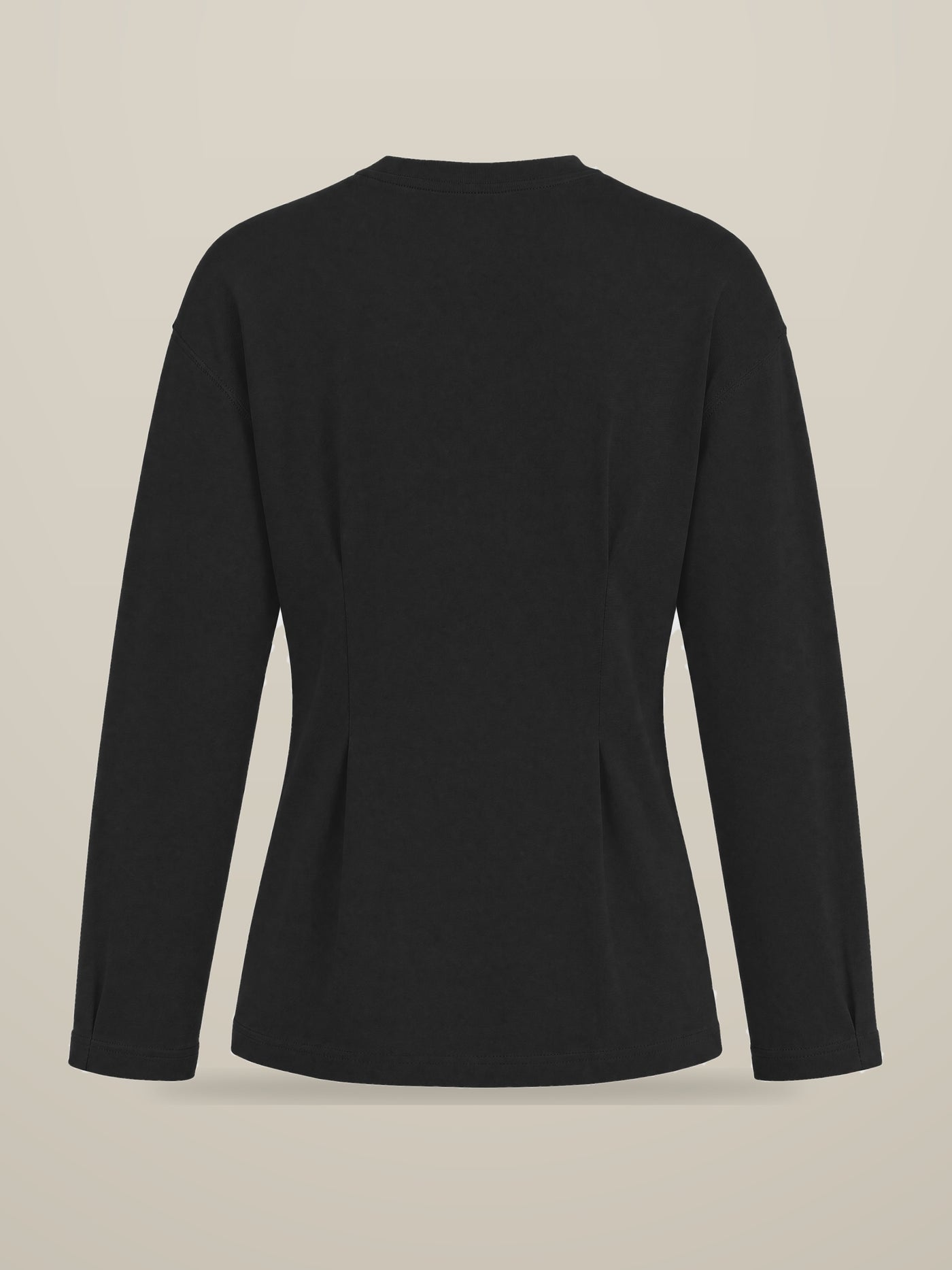 KAF Women's Long-Sleeve Tee — Black, back