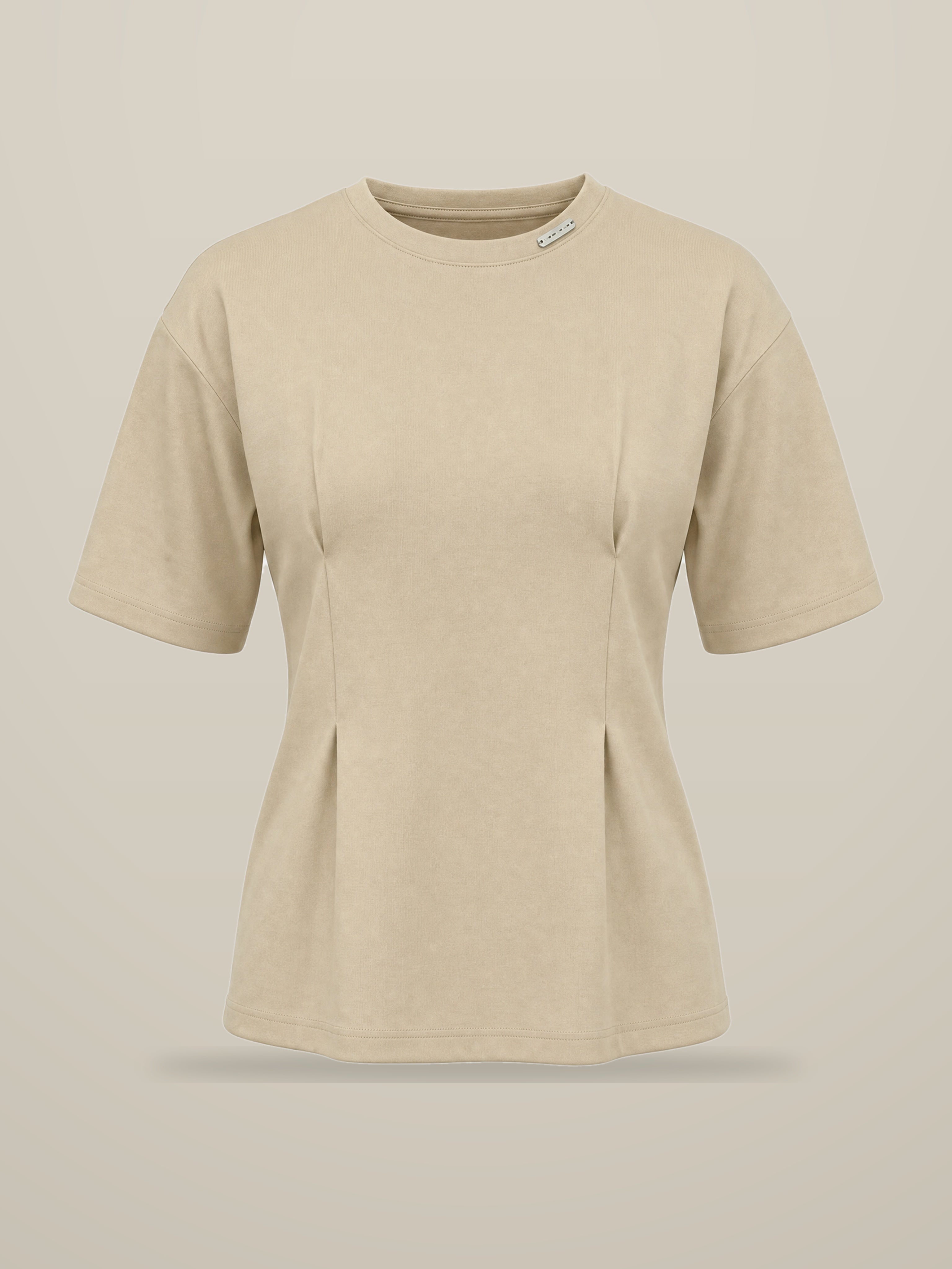 KAF Women's Tee — Beige, front