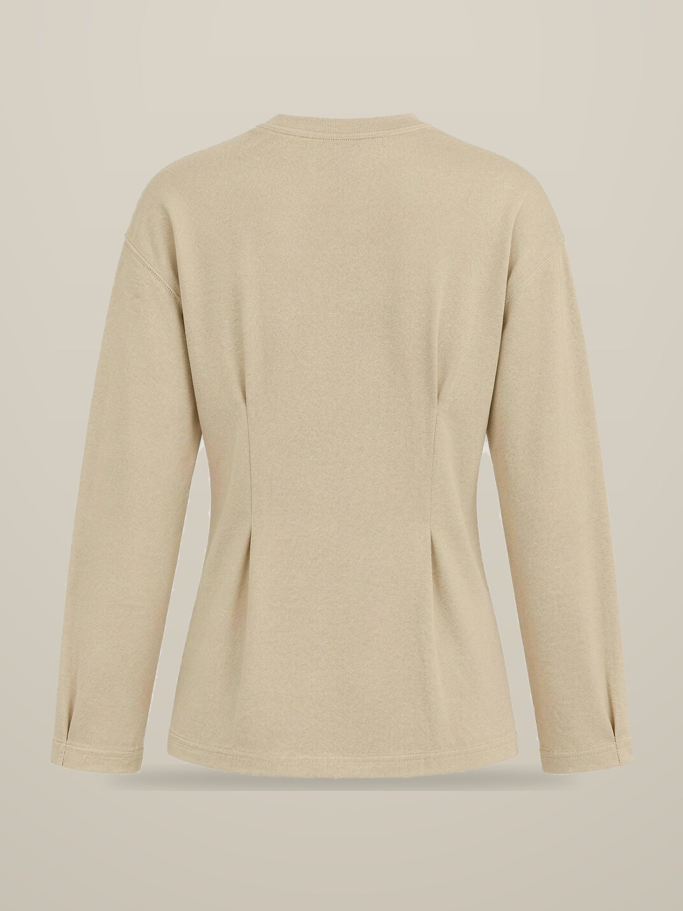 KAF Women's Long-Sleeve Tee — Beige, back