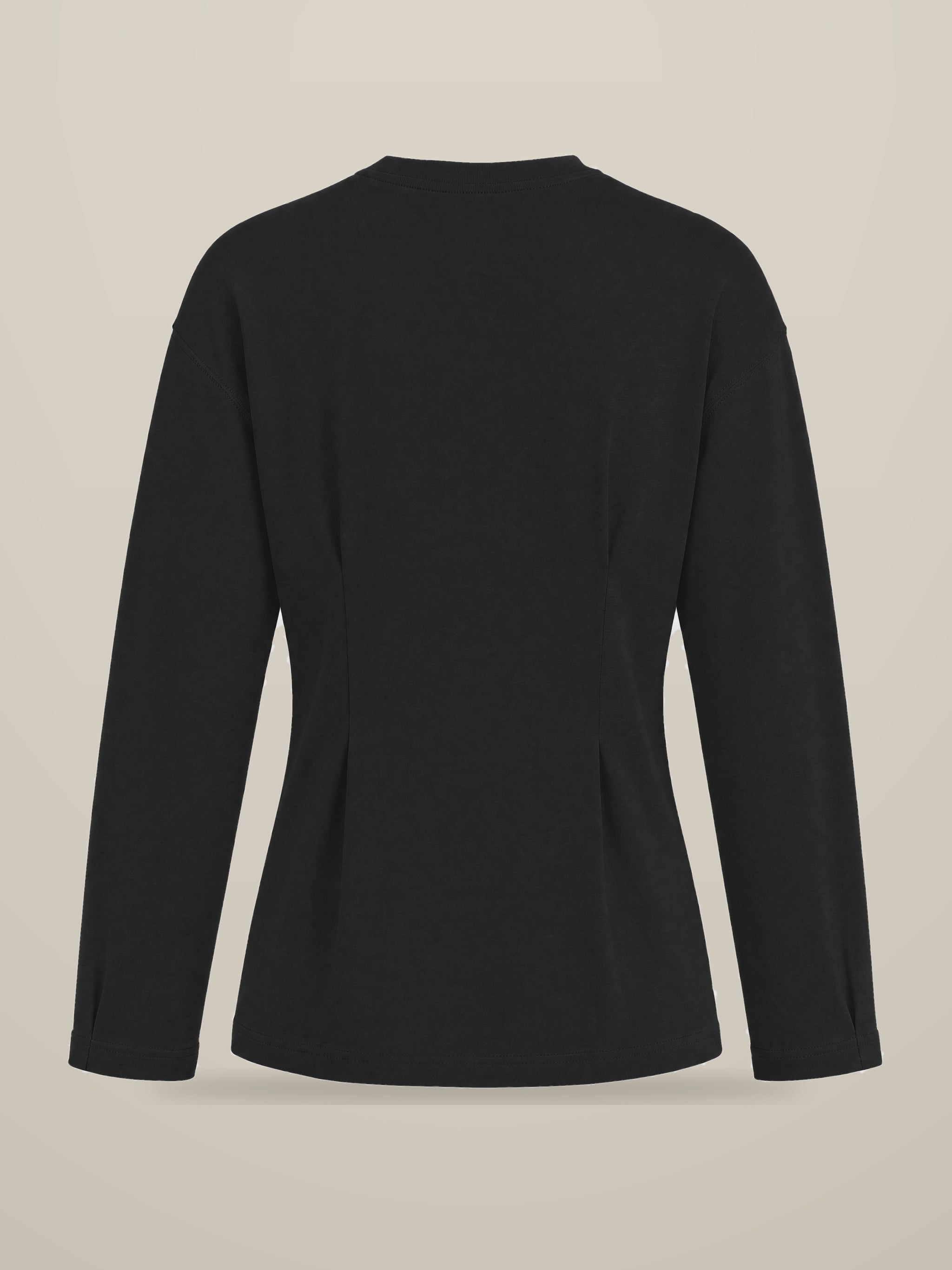 KAF Women's Long-Sleeve Tee — Black, back