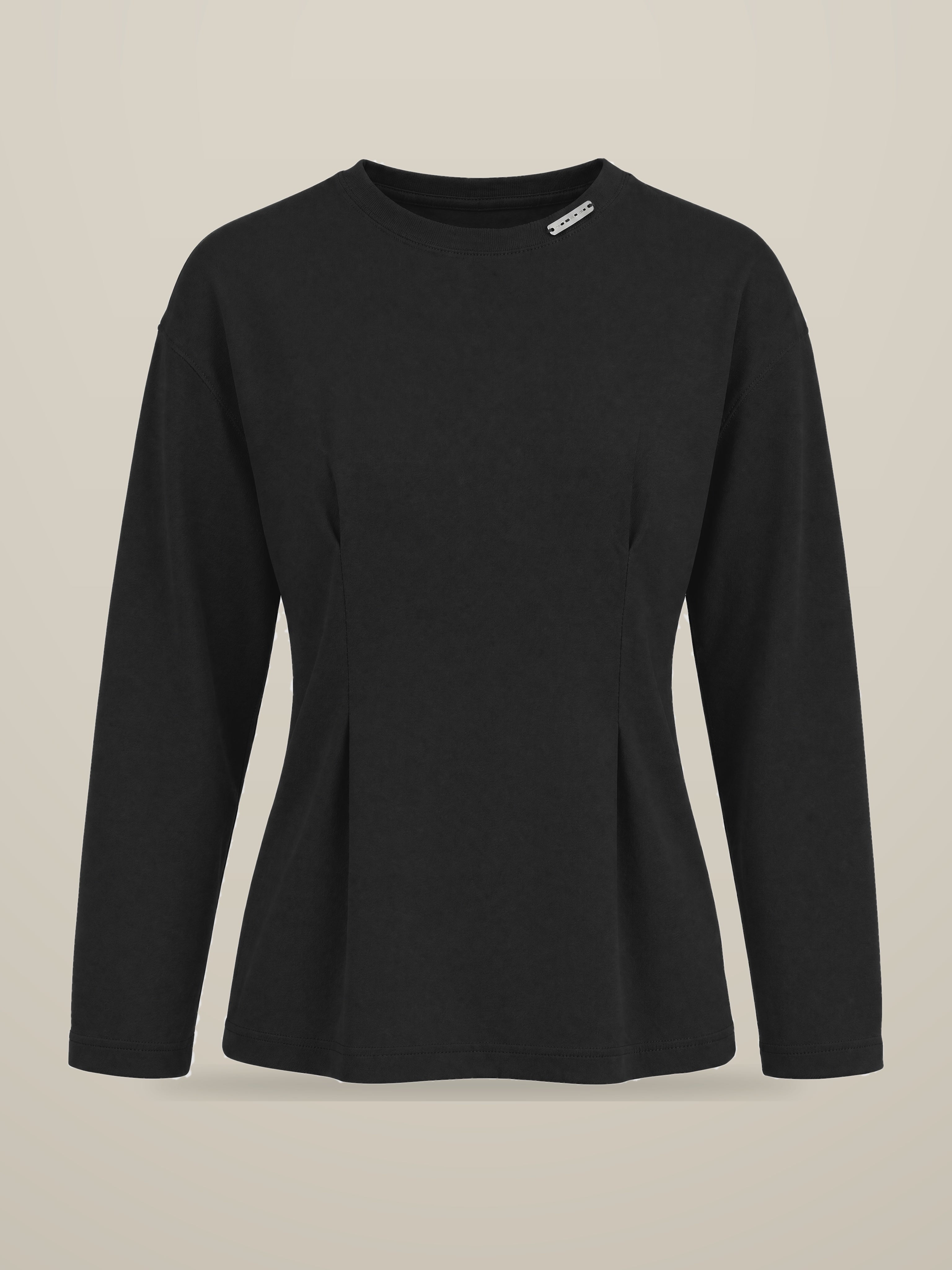 KAF Women's Long-Sleeve Tee — Black, front