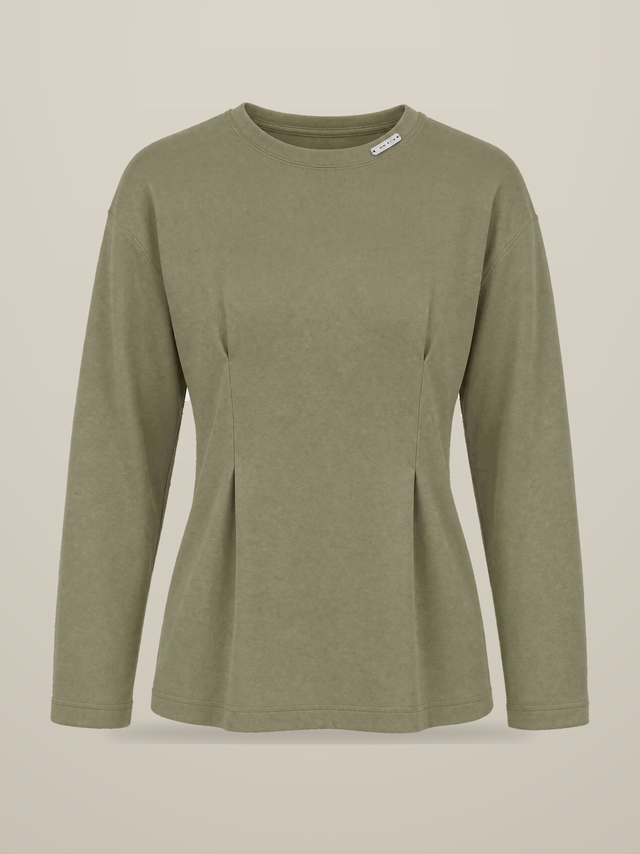 KAF Women's Long-Sleeve Tee — Olive, front