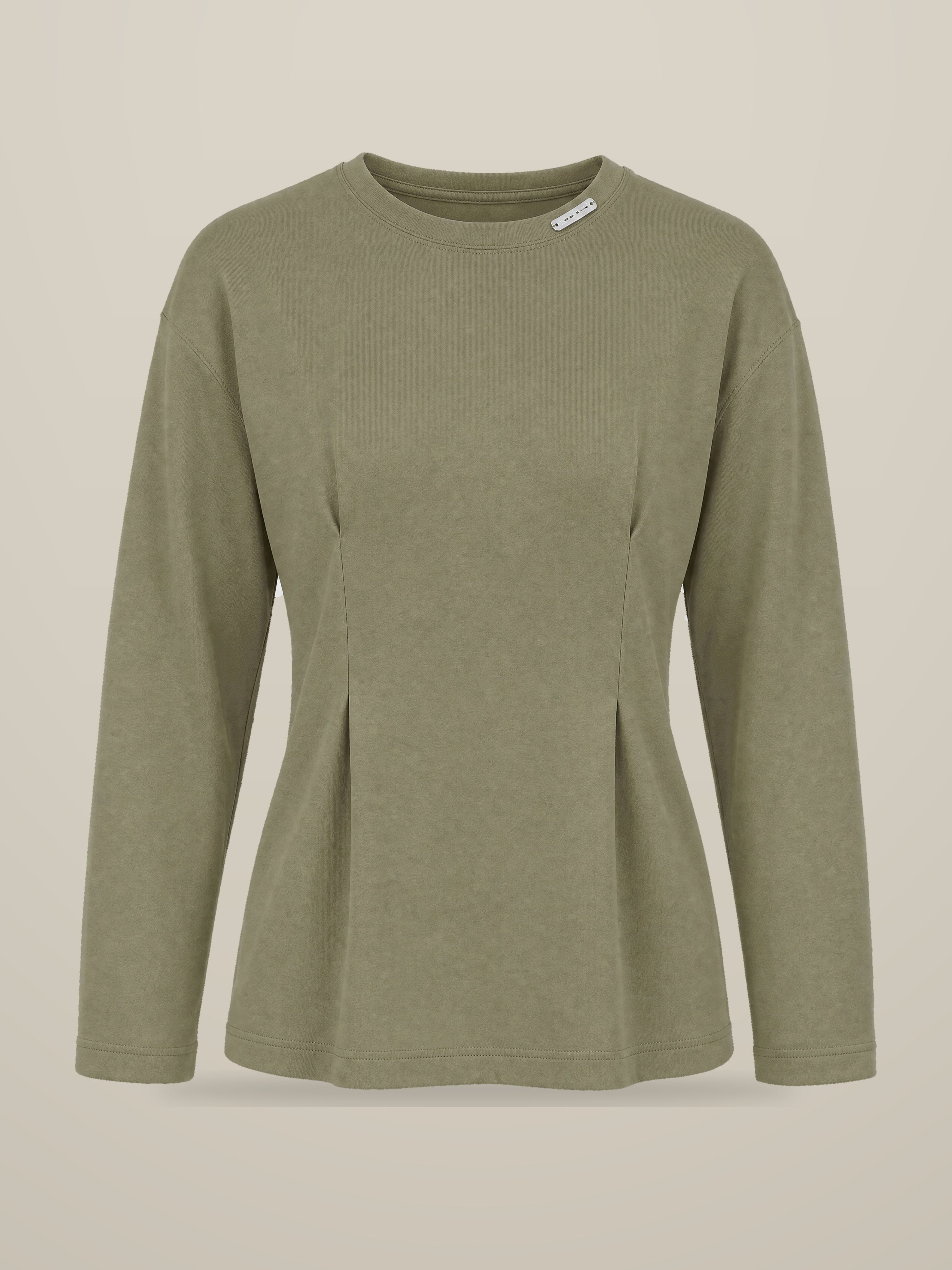 KAF Women's Long-Sleeve Tee — Olive, front