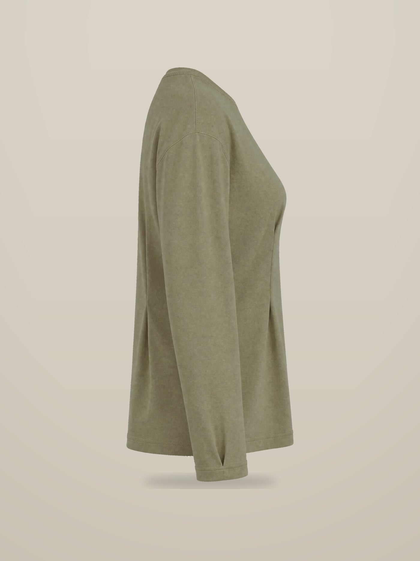 KAF Women's Long-Sleeve Tee — Olive, side