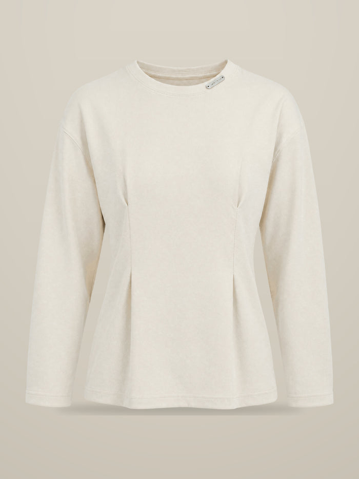 KAF Women's Long-Sleeve Tee — White, front