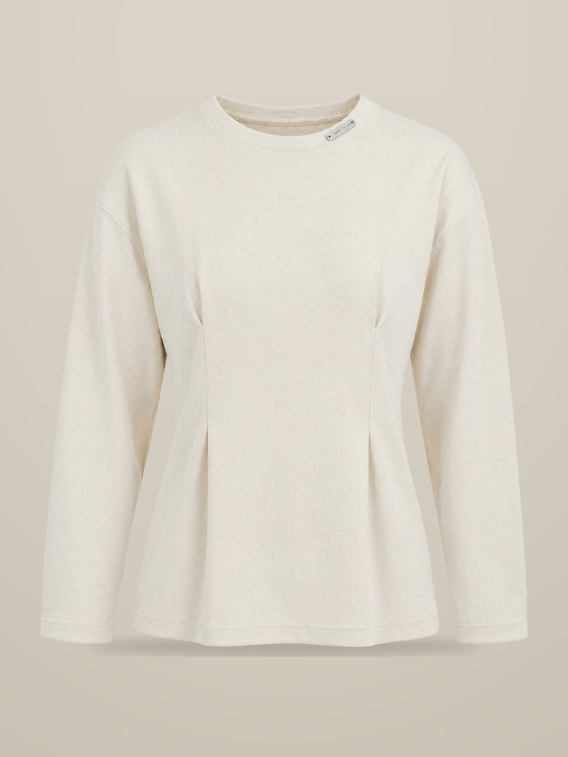 KAF Women's Long-Sleeve Tee — White, front