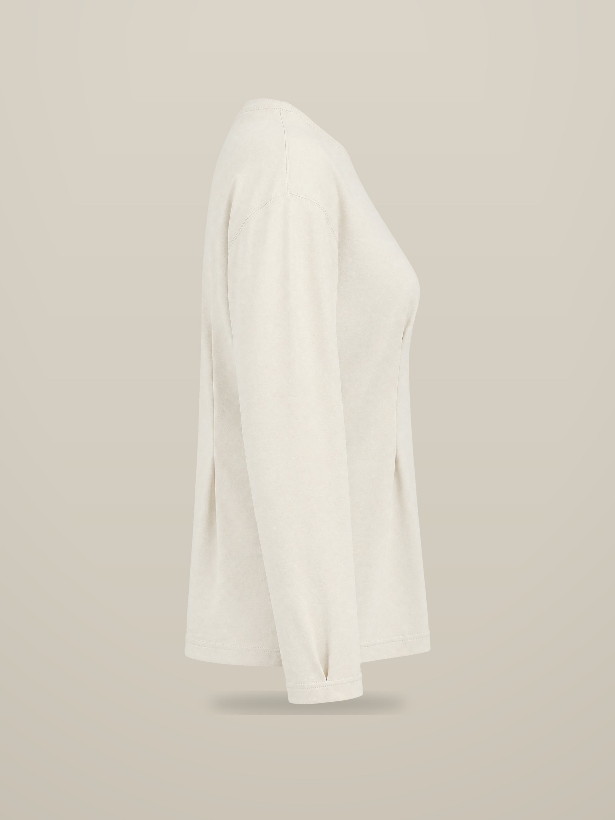 KAF Women's Long-Sleeve Tee — White, side